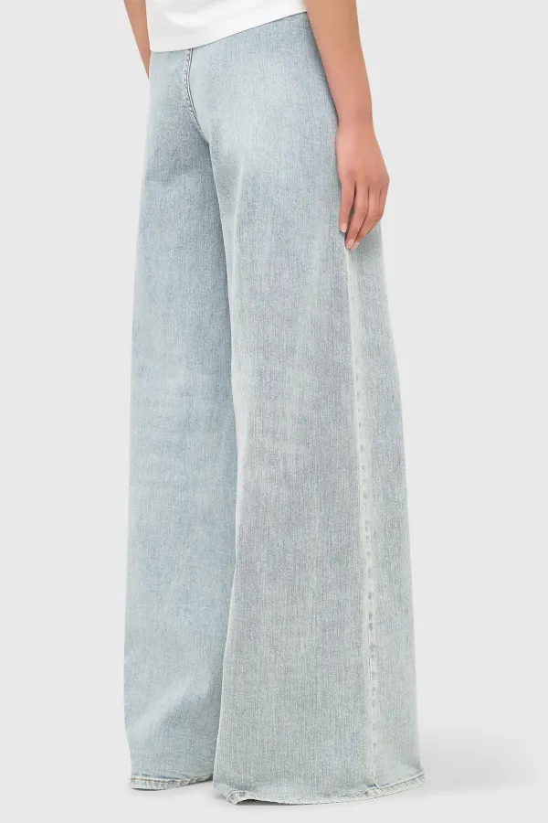 Jeans Dames Wijde Pijp High Rise Stretch Dexter Blauw 565