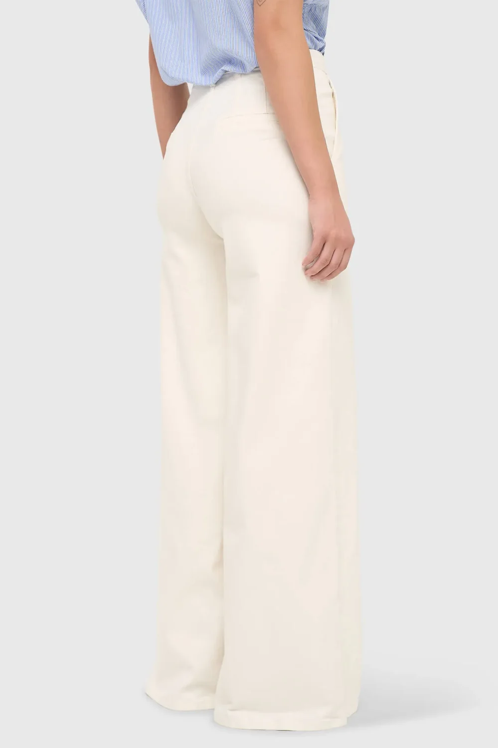 Jeans Dames Wijde Pijp High Rise Stretch Dexter Off White 264