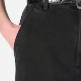 Jeans Dames Wijde Pijp High Rise Stretch Dexter Zwart 813
