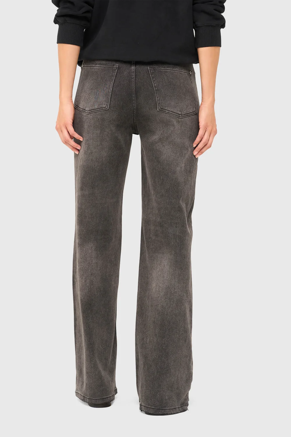 Jeans Dames Wijde Pijp Jason Grijs 415
