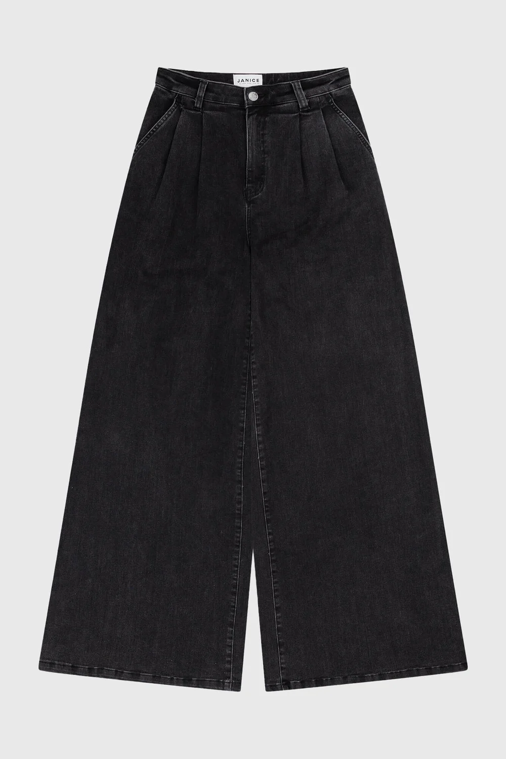 Jeans Wijde Pijp Dames Dollar Zwart 410