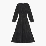 Jurk Lang Lurex Ealstiek Milan Zwart