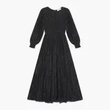 Jurk Lang Lurex Smog Finn Zwart