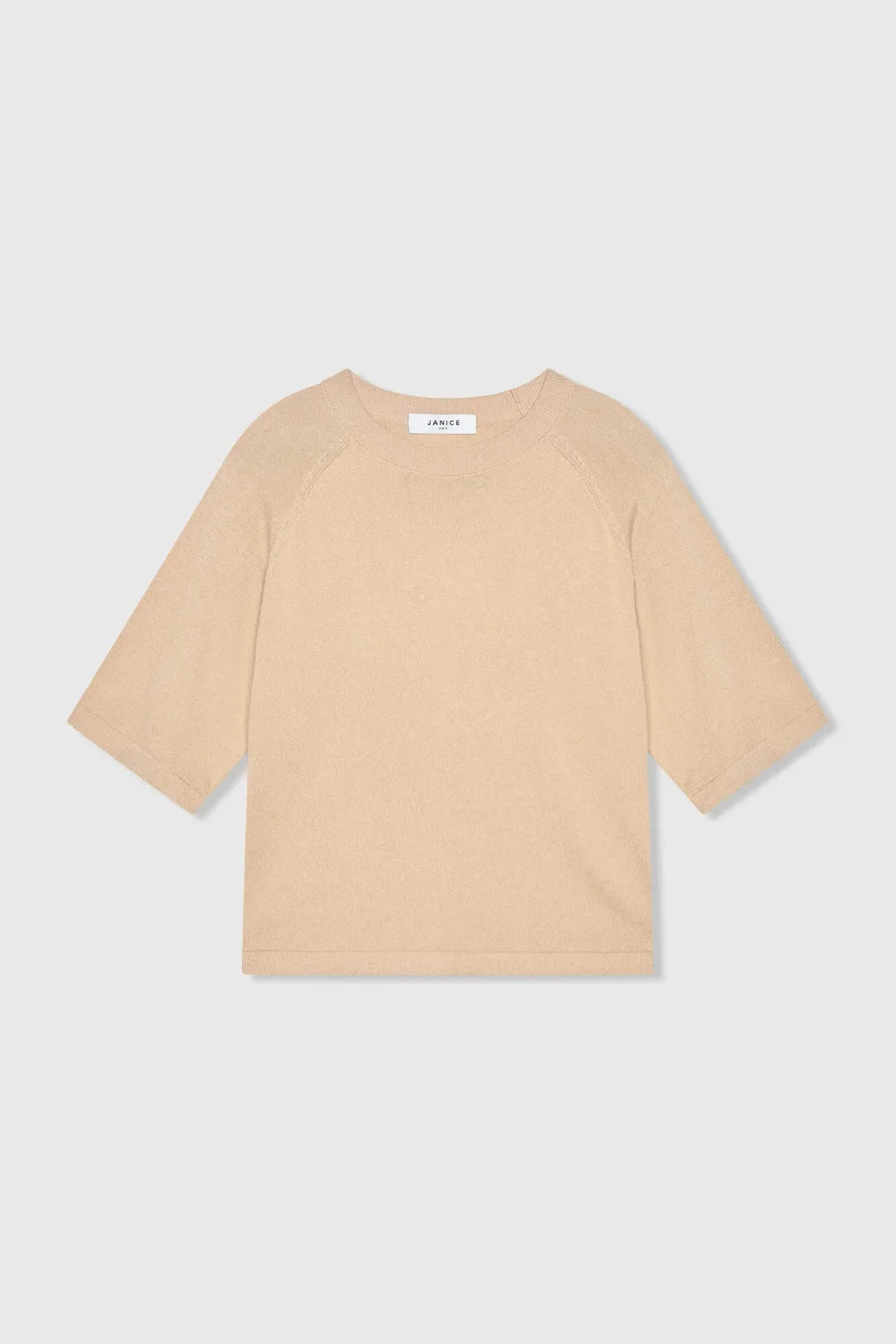 Katoen Cashmere Gebreid Truitje Moss Beige