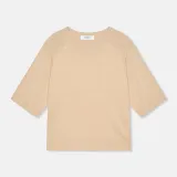 Katoen Cashmere Gebreid Truitje Moss Beige
