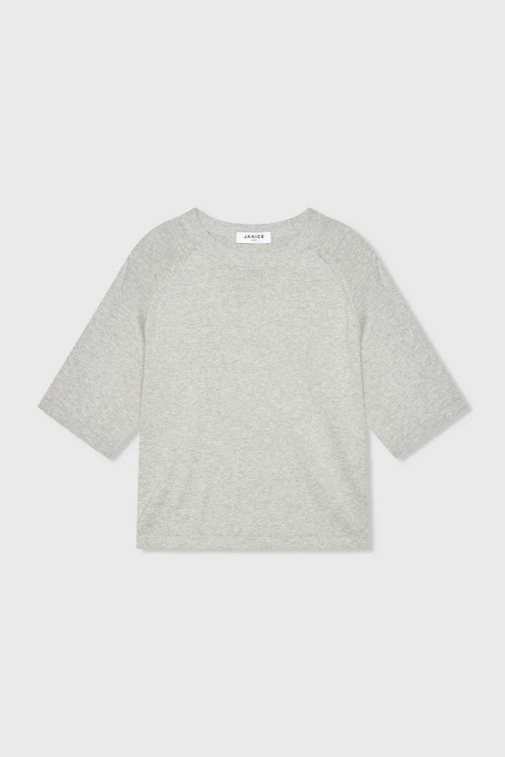 Katoen Cashmere Gebreid Truitje Moss Grijs