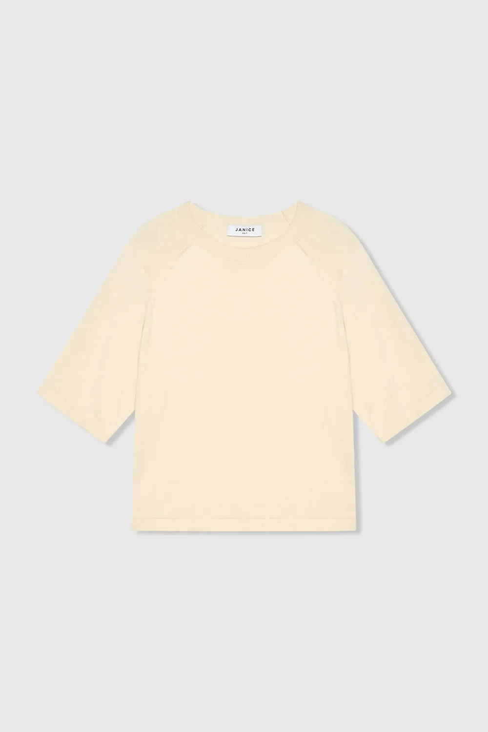 Katoen Cashmere Gebreid Truitje Moss Off White