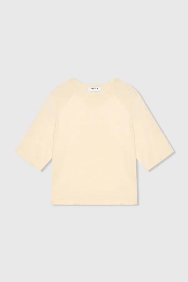 Katoen Cashmere Gebreid Truitje Moss Off White