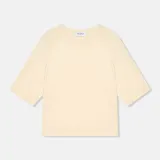 Katoen Cashmere Gebreid Truitje Moss Off White
