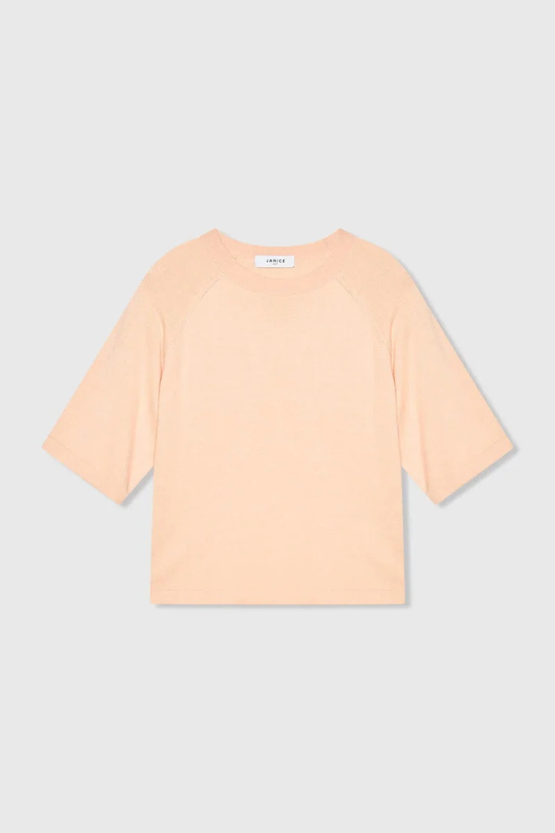 Katoen Cashmere Gebreid Truitje Moss Peach
