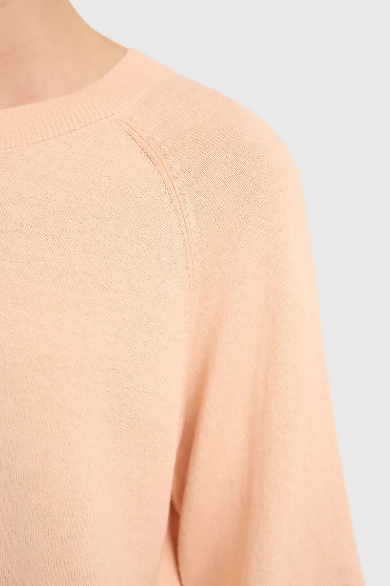 Katoen Cashmere Gebreid Truitje Moss Peach