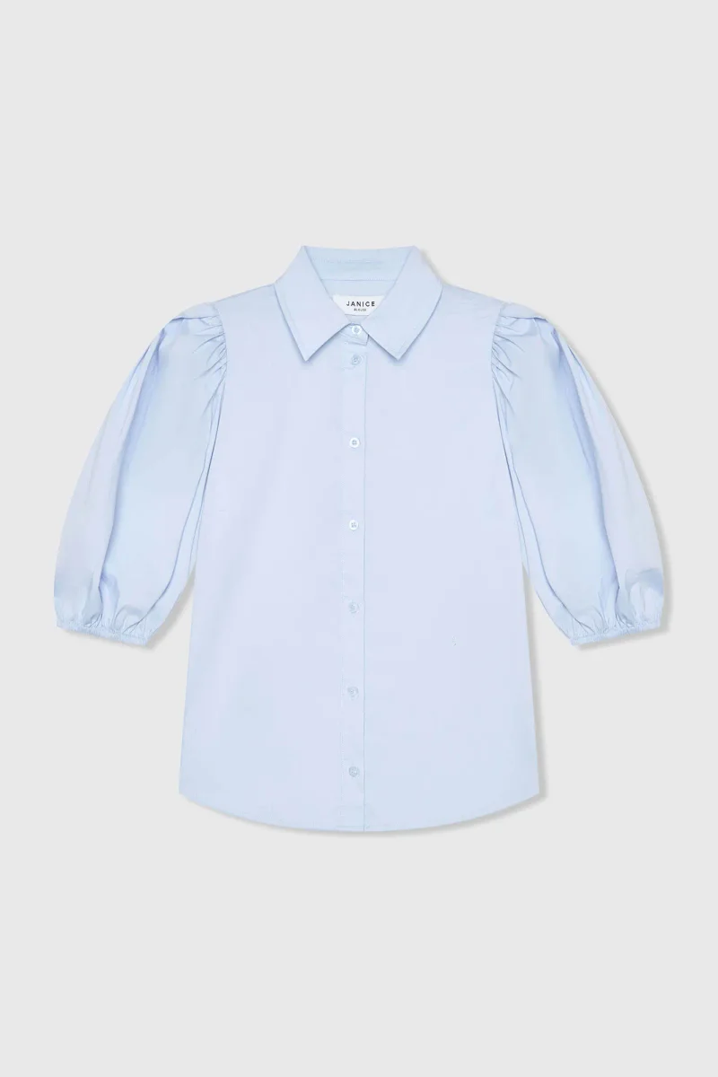 Katoenen Blouse Dames Lars Blauw