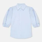 Katoenen Blouse Dames Lars Blauw