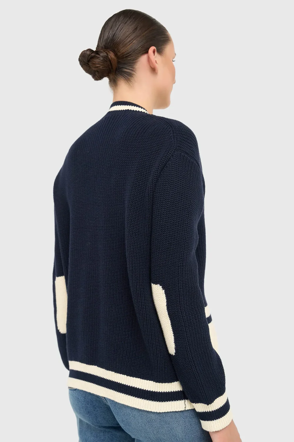 Katoenen Vest Knopen Dames Mars Blauw