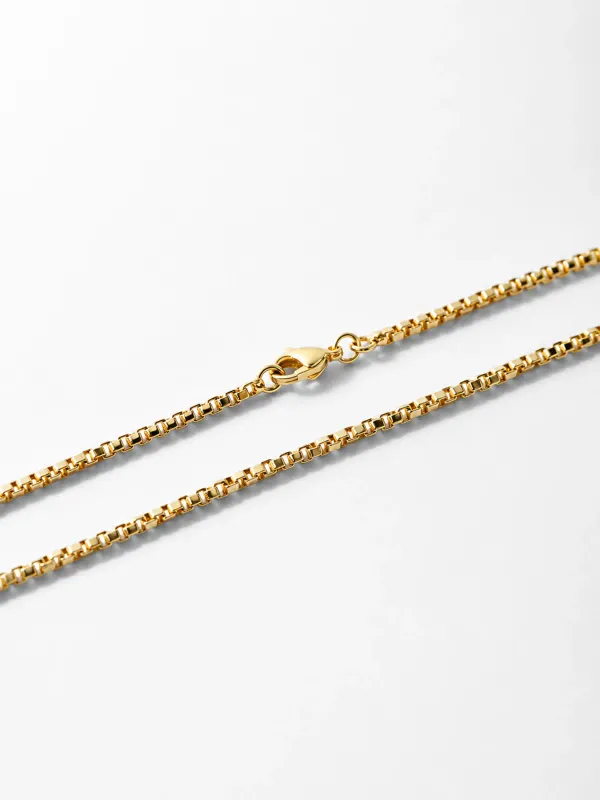 Gouden Ketting Vierkante Schakels Rogue Block Chain