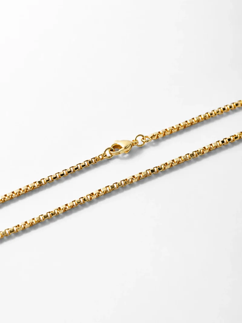 Gouden Ketting Vierkante Schakels Rogue Block Chain
