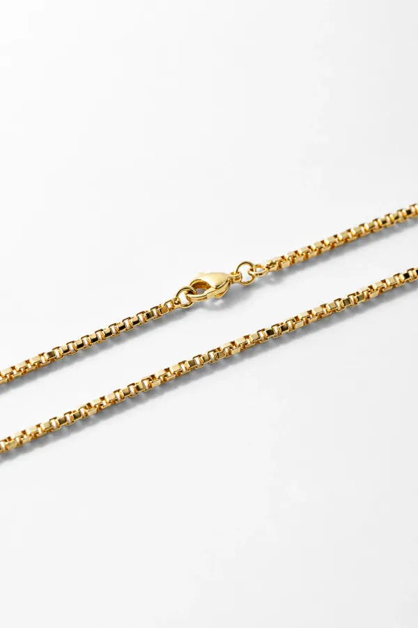 Gouden Ketting Vierkante Schakels Rogue Block Chain