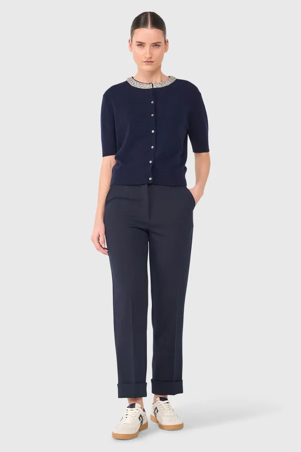 Moon Donkerblauw Steentjes