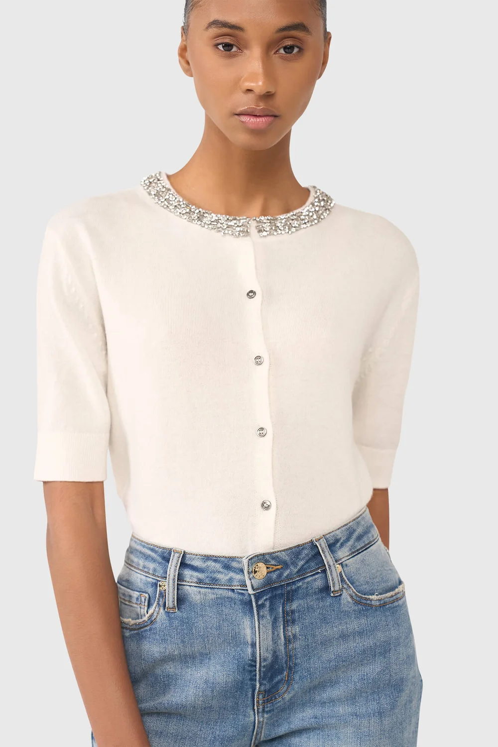 Moon Off White Steentjes
