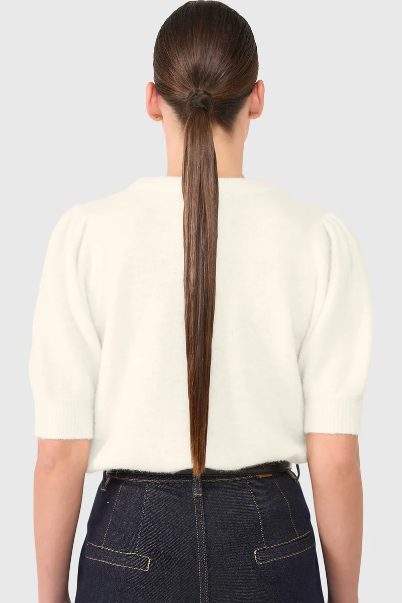 Peyton Off White Steentjes