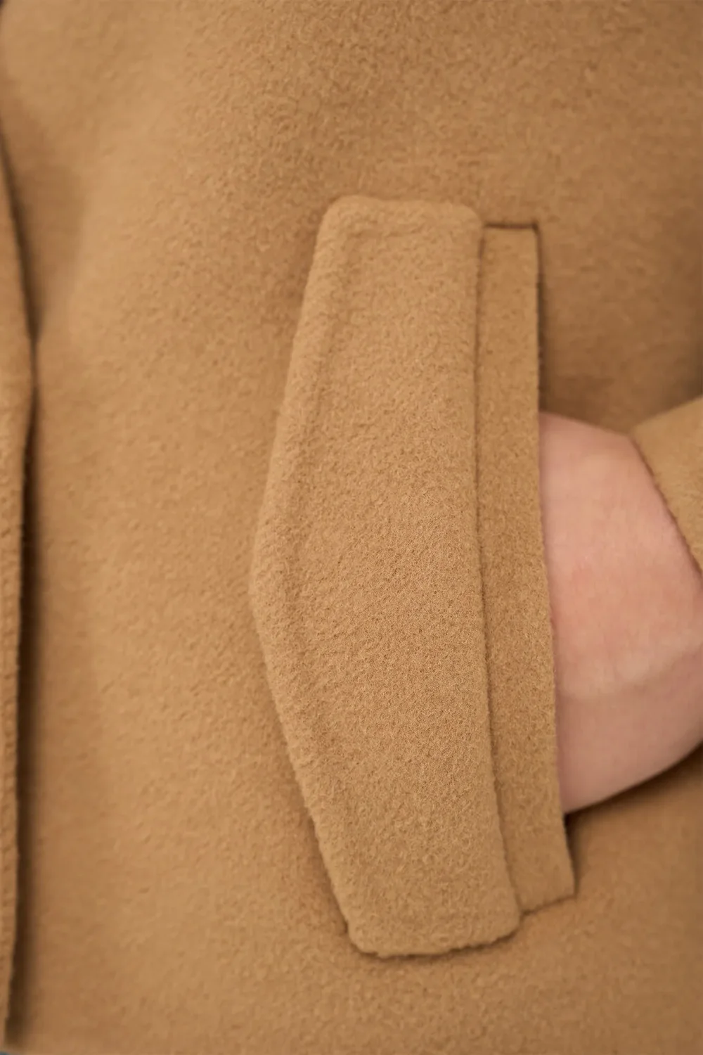 Korte Cashmere Jas Trenchcoat Double Face Floyd Camel