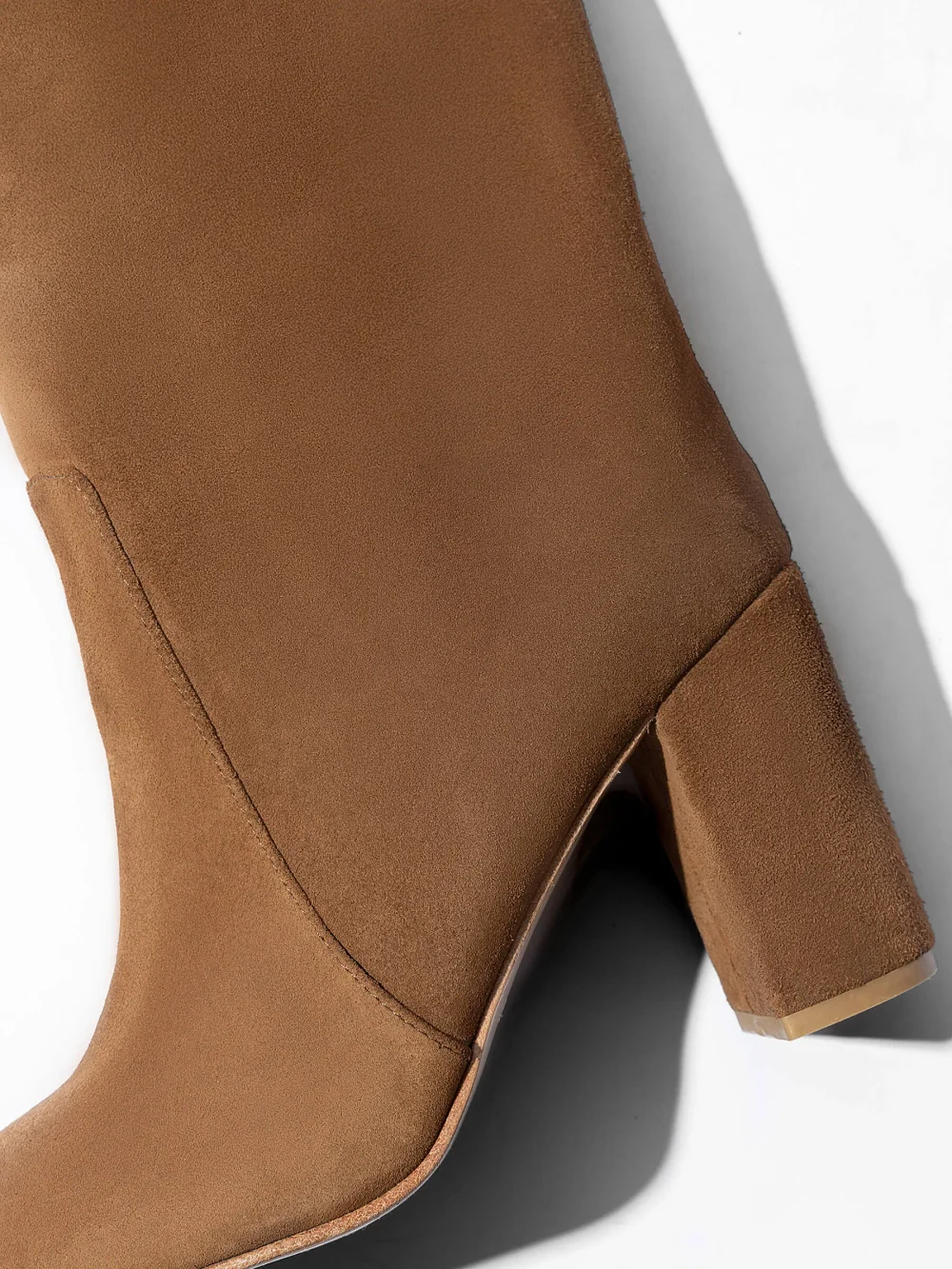 Laars Dames Hoog Leer Roman Suede Cognac