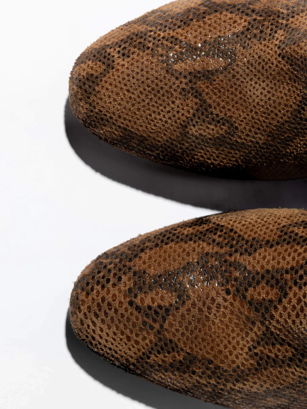 Laars Dames Hoog Leer Roman Slangenprint