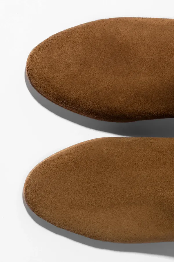 Suede Overknee Laarzen Cody Cognac