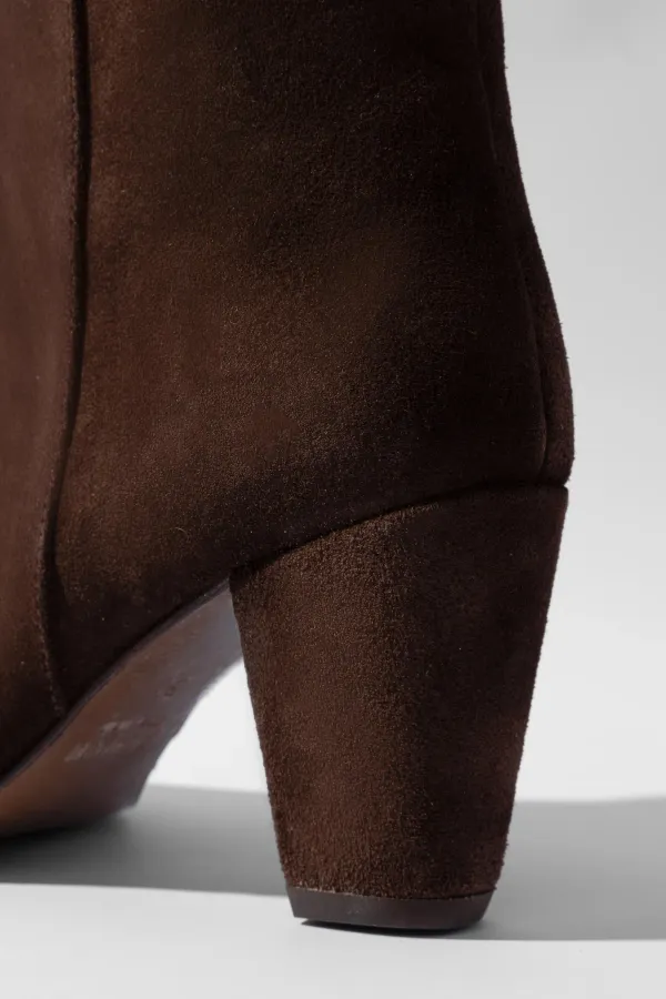 Suede Overknee Laarzen Cody Donker Bruin