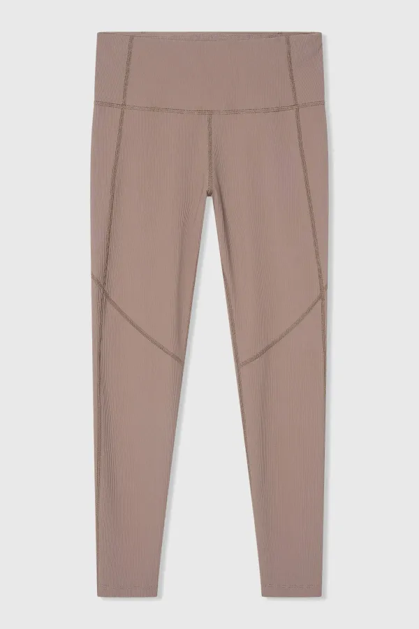 Legging Dames Sport Active Wear Ye Bruin Rib
