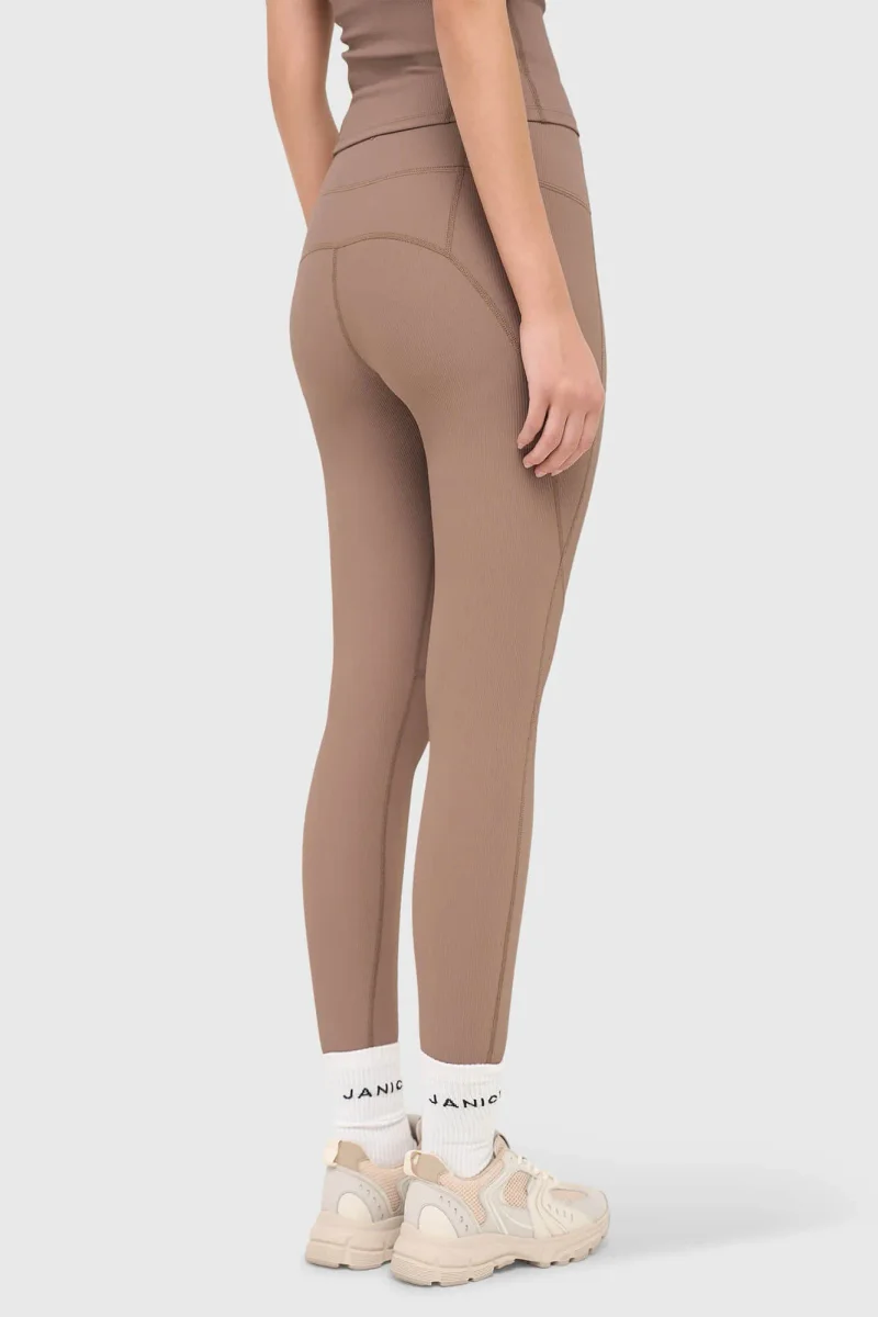Legging Dames Sport Active Wear Ye Bruin Rib