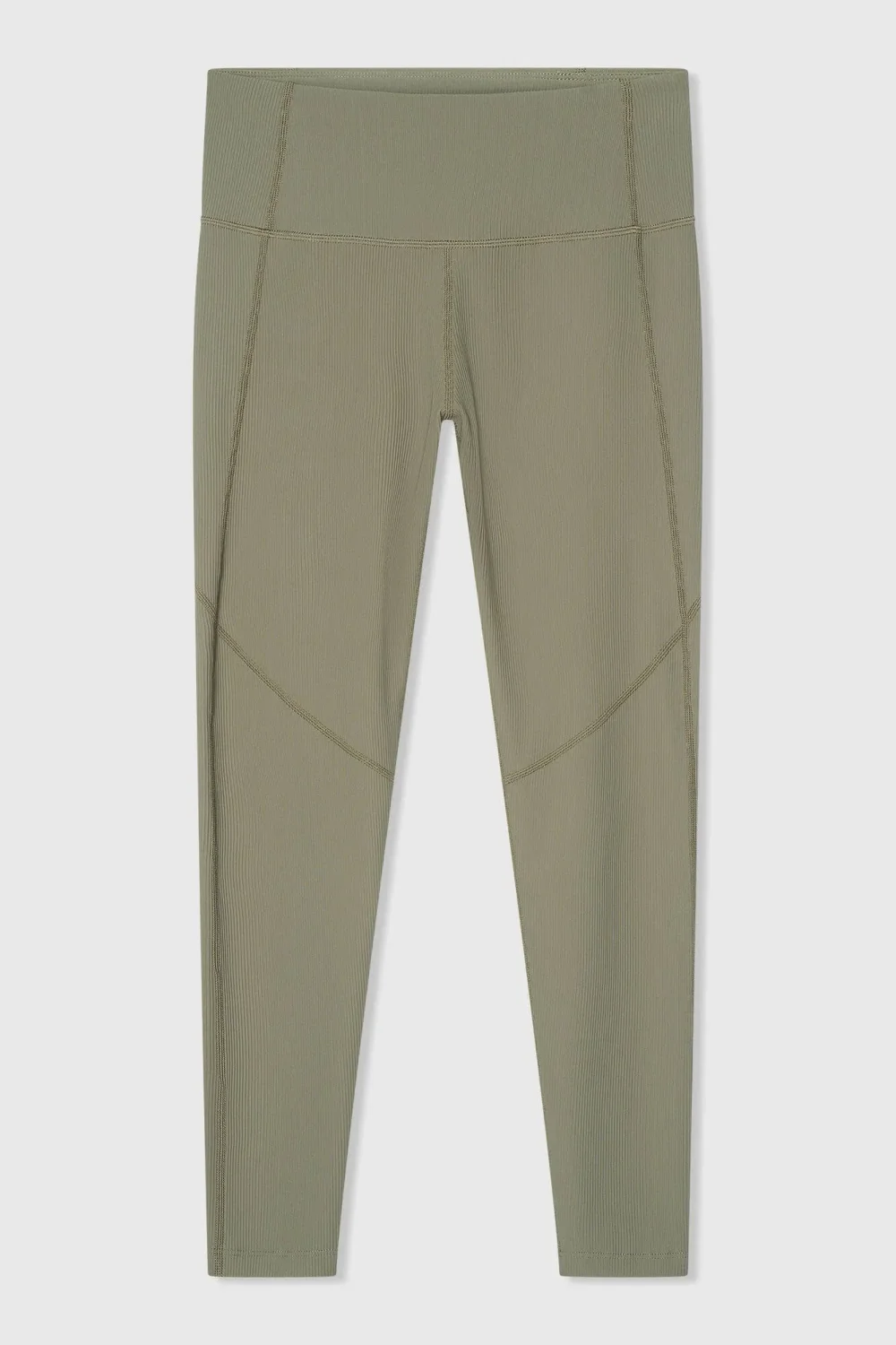 Legging Dames Sport Active Wear Ye Groen Rib