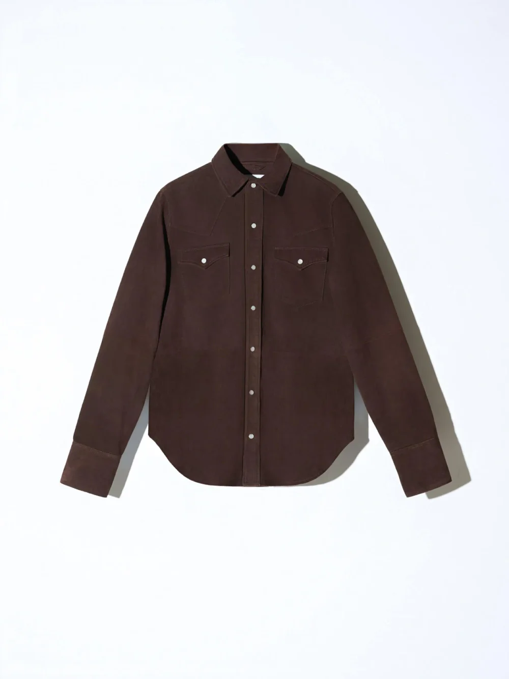 Leren Blouse Dames Levi Suede Bruin
