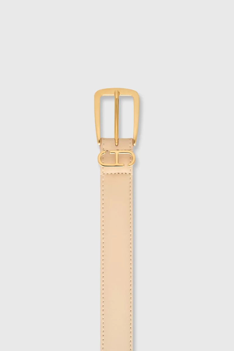 Leren Dames Riem Colby Creme