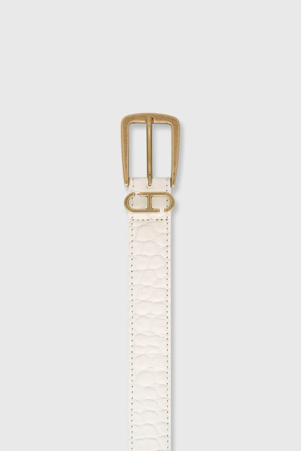 Leren Dames Riem Colby Off White