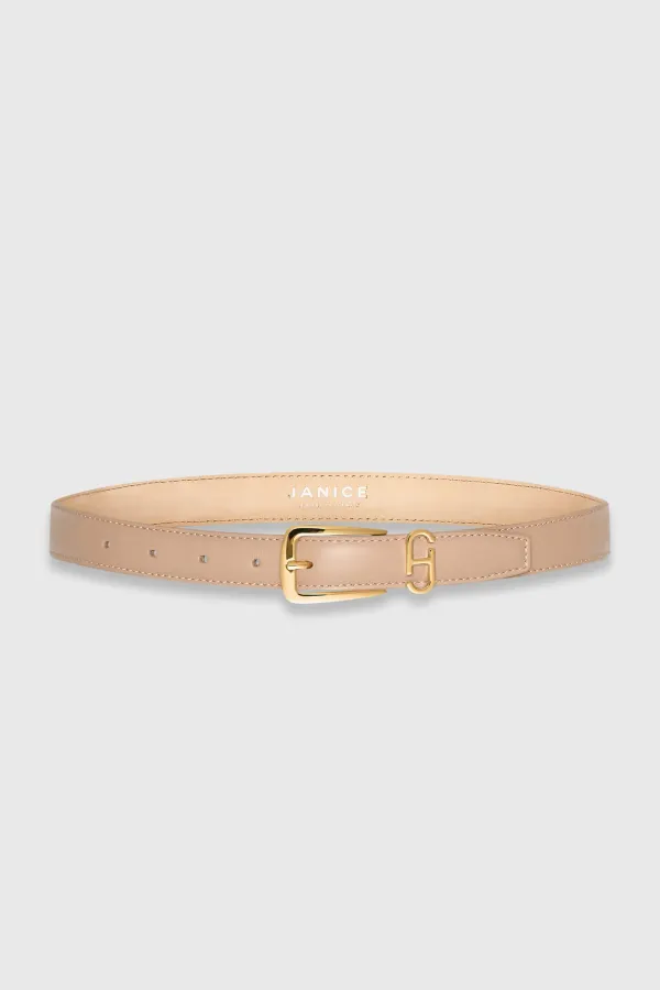 Leren Dames Riem Colby Taupe