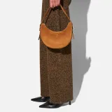 Leren Dames Schoudertas Suede Clyde Cognac
