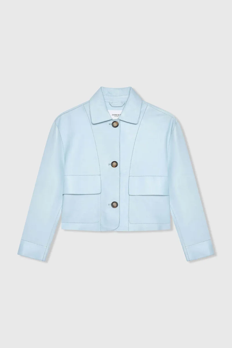 Leren Jas Dames William Blauw