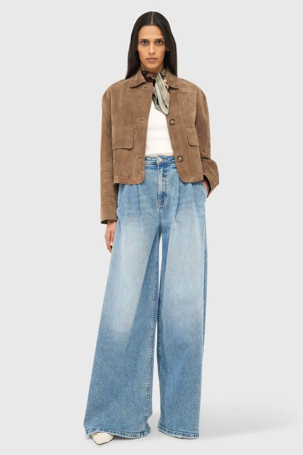 Leren Jas Dames William Bruin Suede