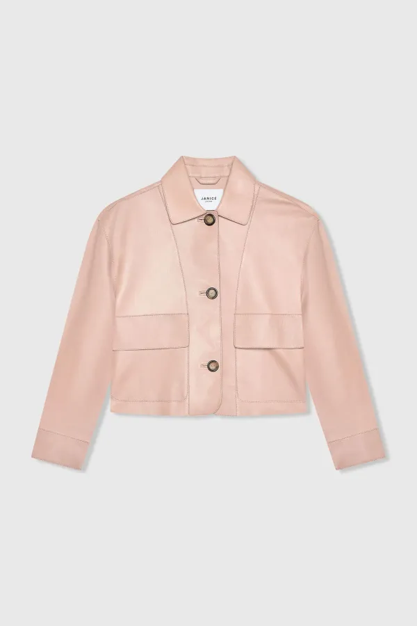 Leren Jas Dames William Roze