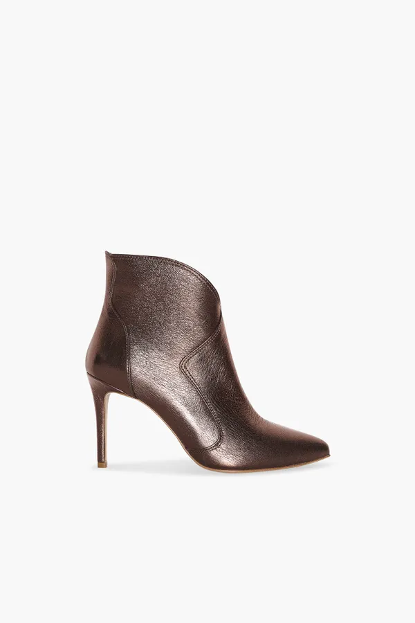 Laarsje Dames Leer Stewart Brons Metallic