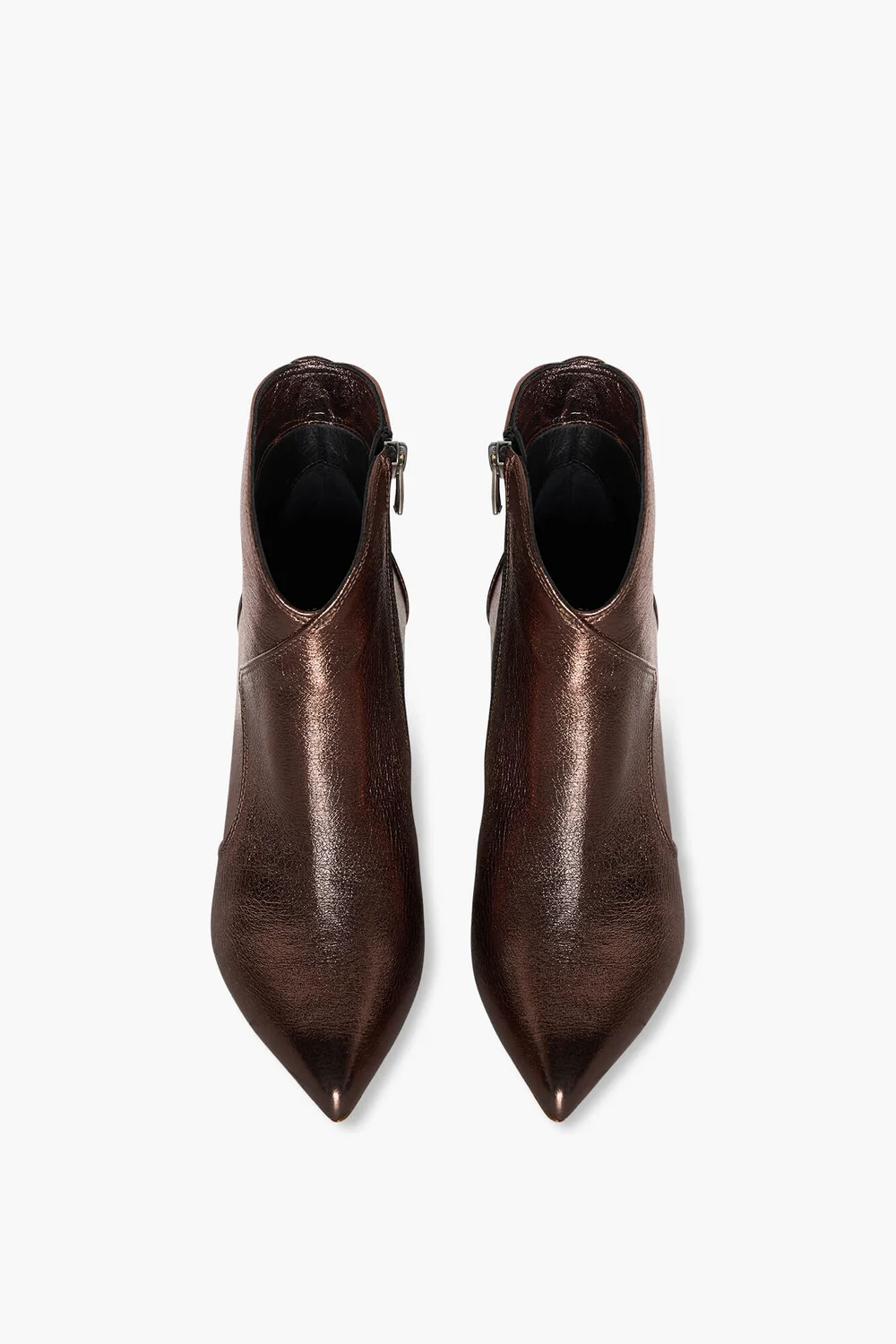 Laarsje Dames Leer Stewart Brons Metallic
