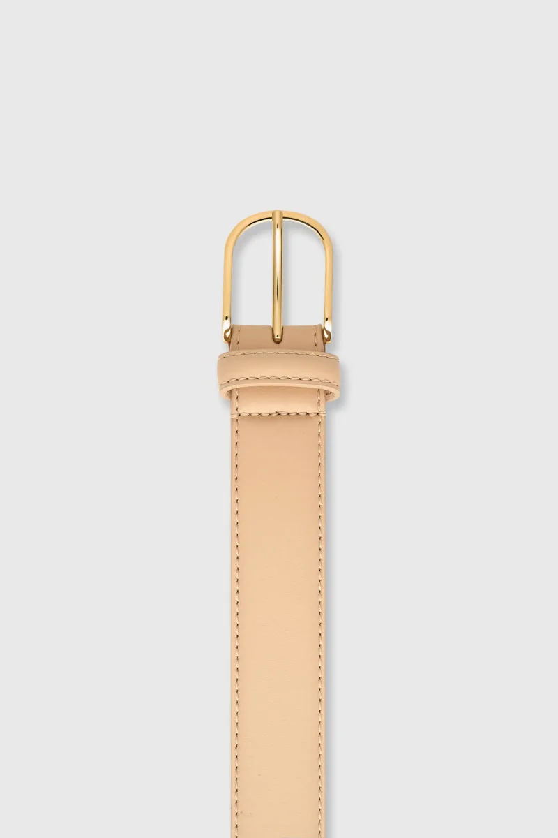 Leren Riem Dames Chase Beige
