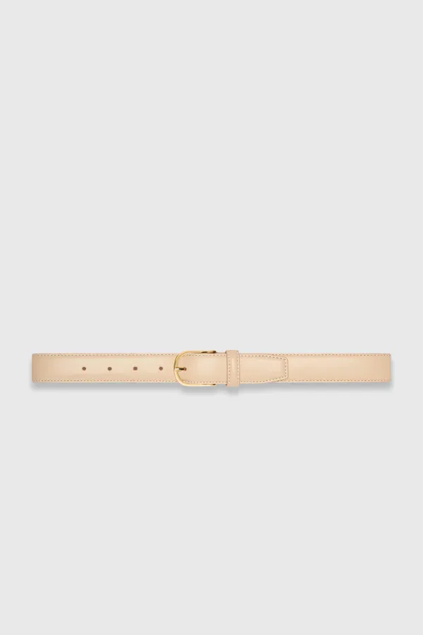 Leren Riem Dames Chase Creme
