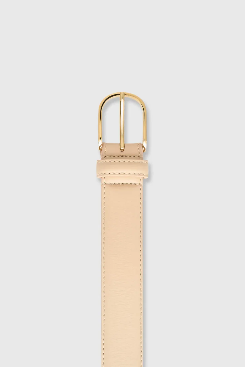 Leren Riem Dames Chase Creme