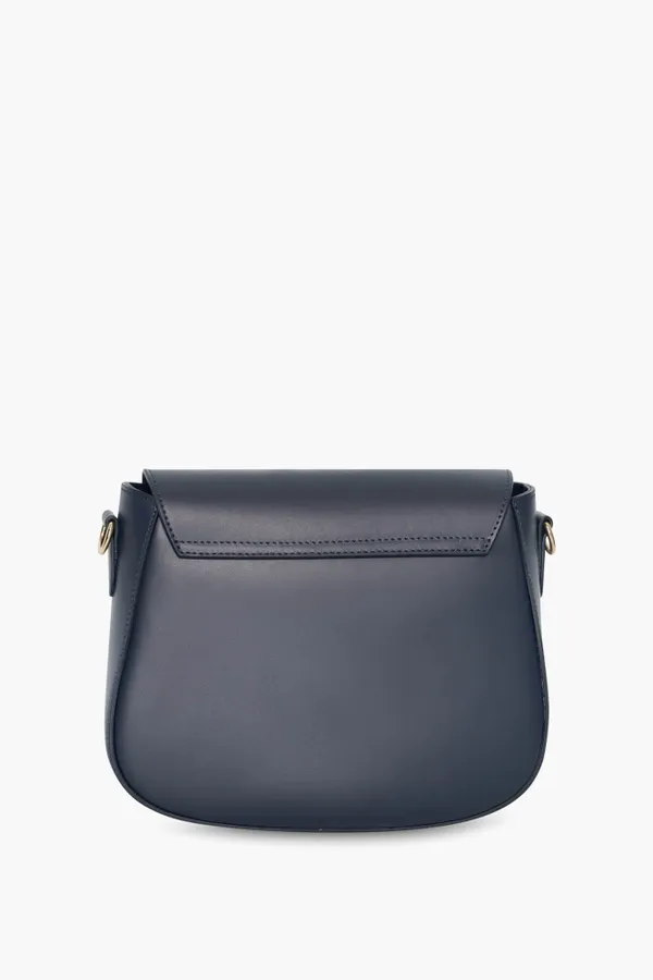 Leren Crossbody Dames Nixon Navy Blue