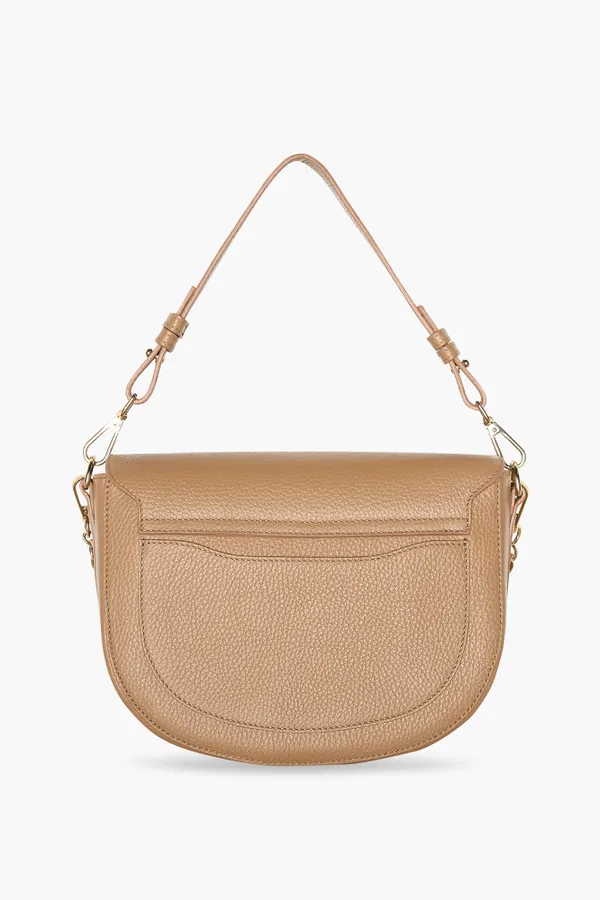 Leren Schoudertas Dames Tayler Cognac
