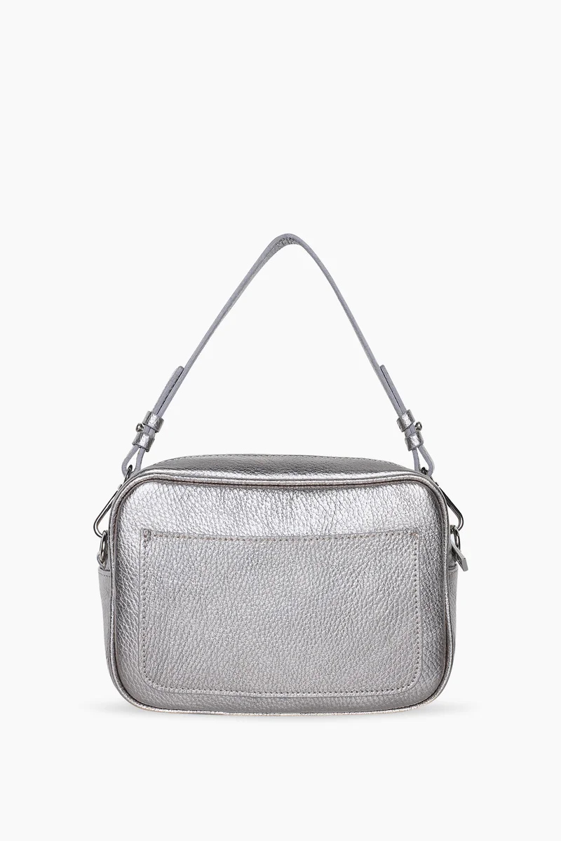 Leren Crossbody Dames Bruce Gun Metal