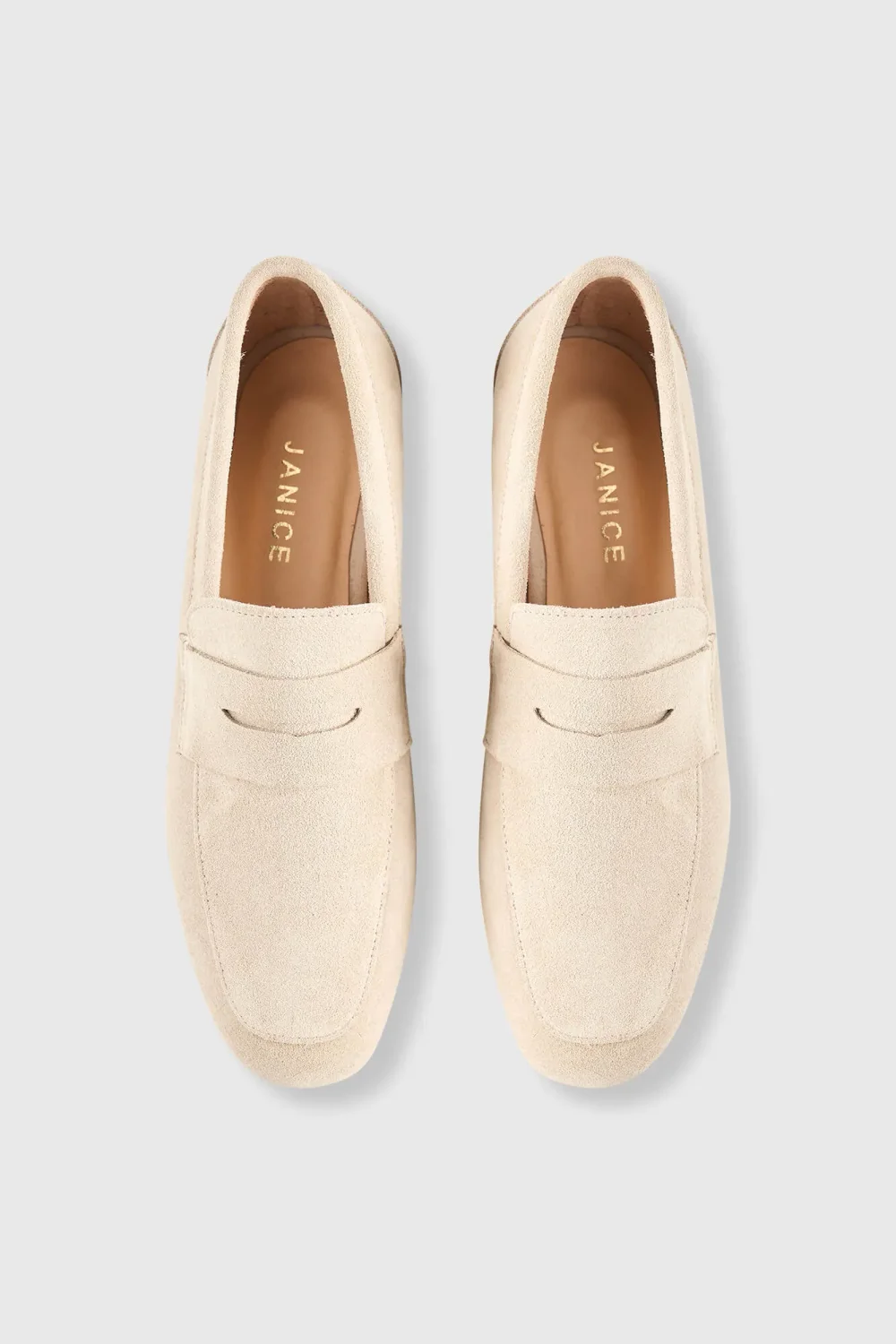 Loafers Dames Suede Burt Nude