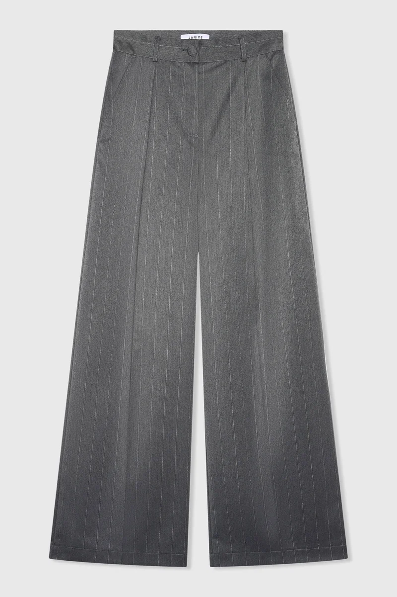 Mel Grijs Streep Lurex